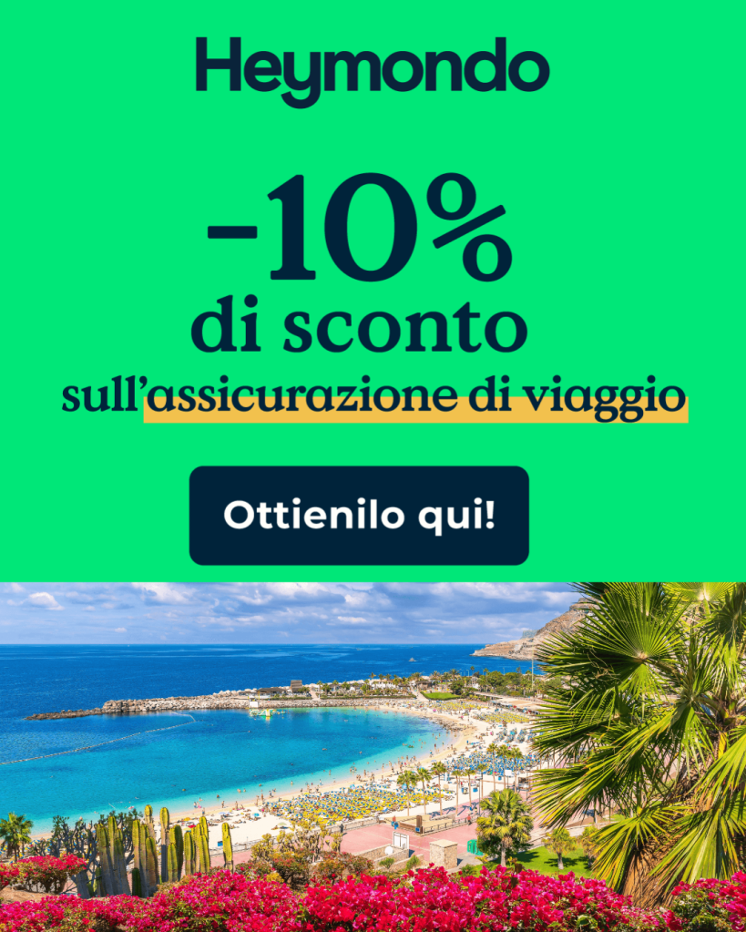 Assicurazione viaggio - gran canaria - sconto 10% - heymondo
