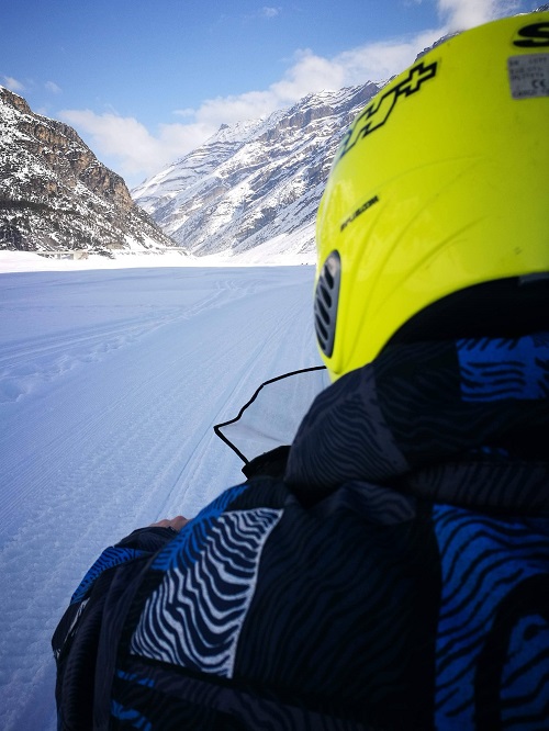 motoslitta a Livigno escursione 