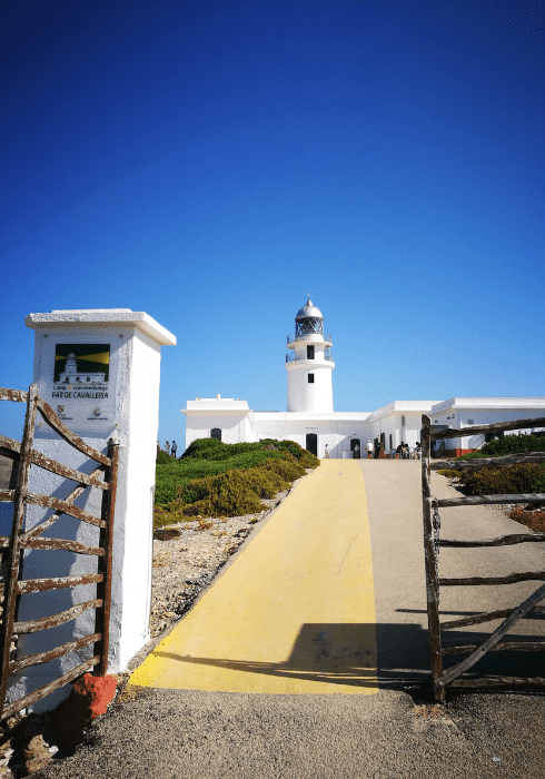 Faro de Cavalleria, foro di Minorca, spagna