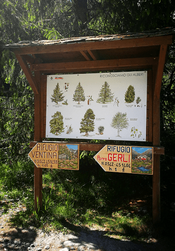 Indicazioni per il Rifugio Gerli-Porro, in Chiesa Valmalenco provincia di Sondrio