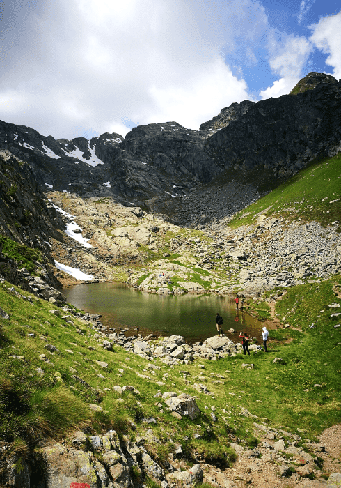 Laghetto naturare del Verrobbio in Alta Val Brembana, sulle Orobie 