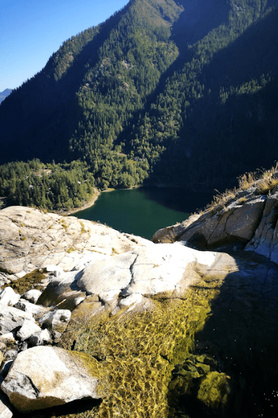 vista sul lago di antrona, piemonte