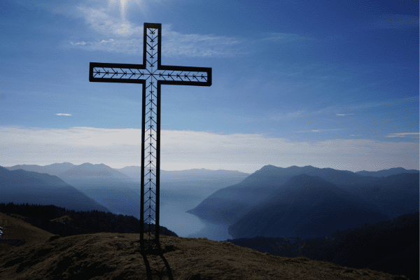Croce in metallo, Alpe di Colonno, Lago di Como