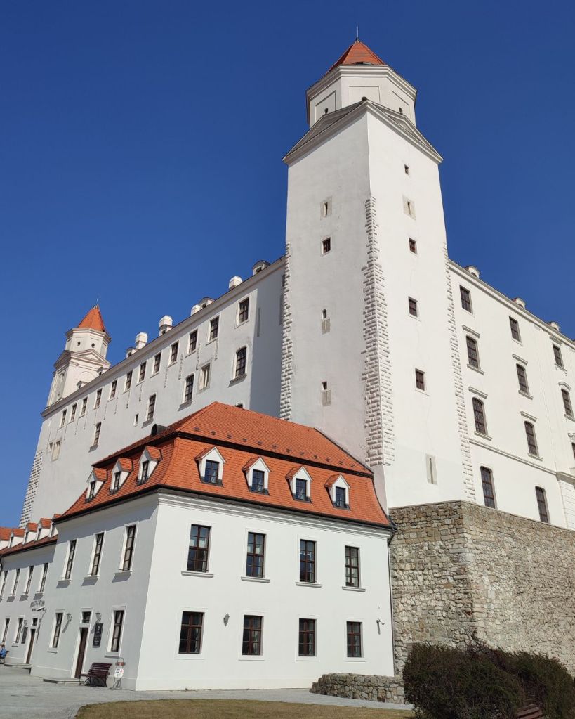 Castello di Bratislava vista sul Danubio