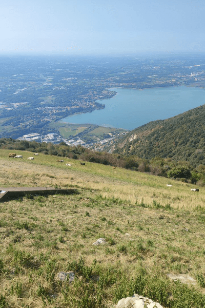 Monte Cornizzolo, panorama sul lago di Pusiano