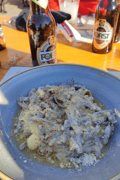 Pizzoccheri dell'agriturismo Malga Ründai