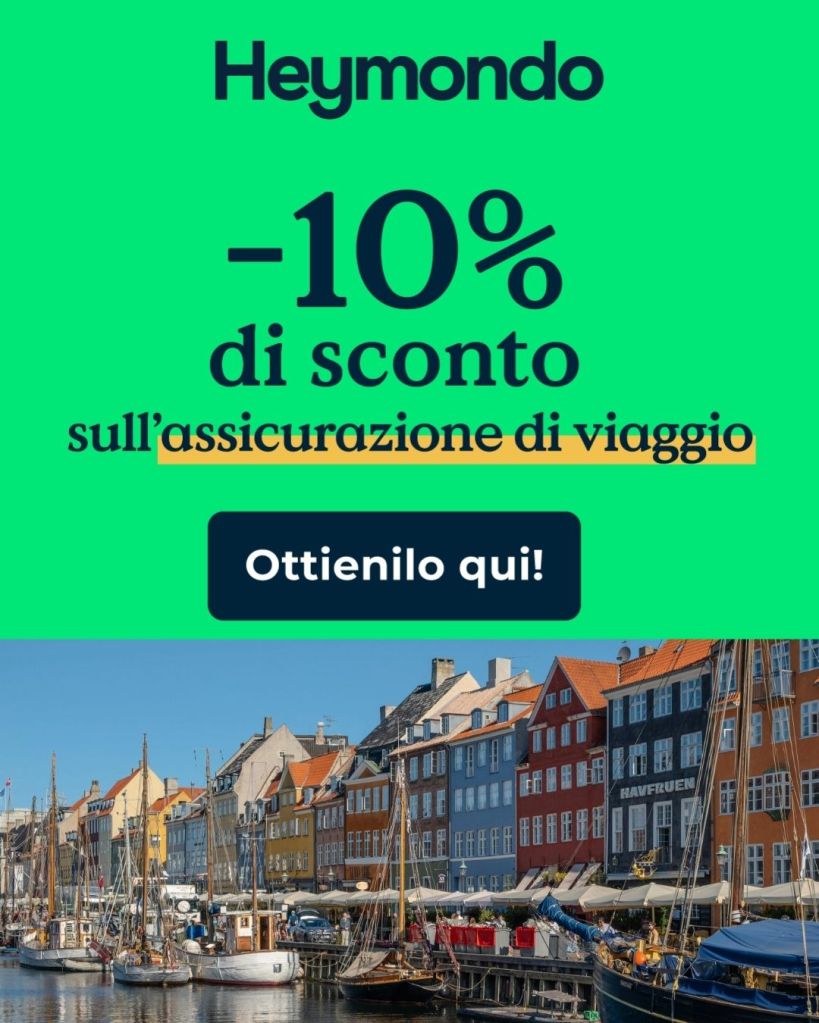 Assicurazione viaggio per Copenaghen sconto Heymondo