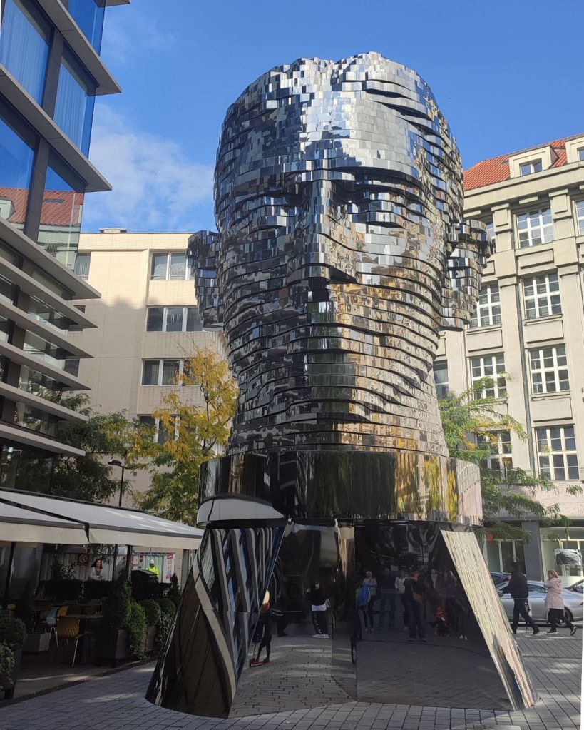 Testa di Franz Kafka a Praga