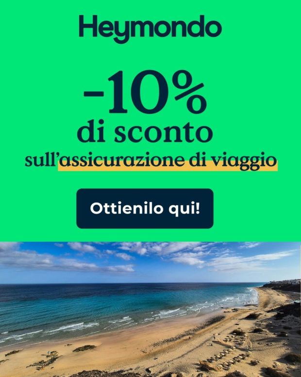 Sconto del 10% con assicurazione Heymondo